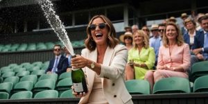 Popping Champagne at the races