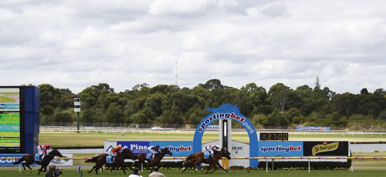 Sandown Racecourse finish post