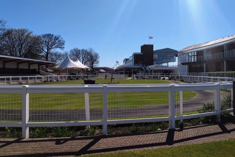 Redcar Racecourse parade ring